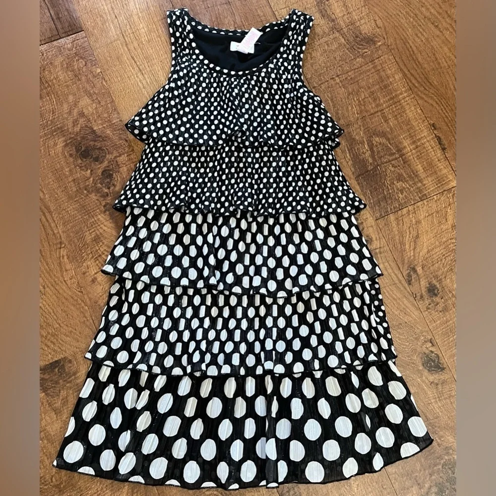 Justice girls tiered layered dress Sz 10